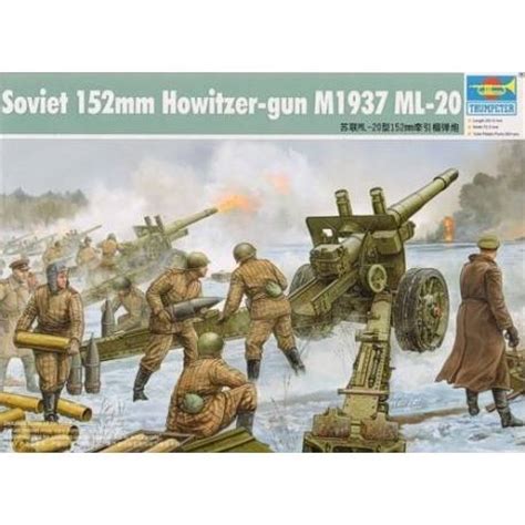 Soviet 152mm Howitzer-gun M1937(ML-20) TRUMPETER 02315 1/35ème maquette ...