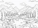 Wilderness Coloring For Little Explorers  Page sketch template