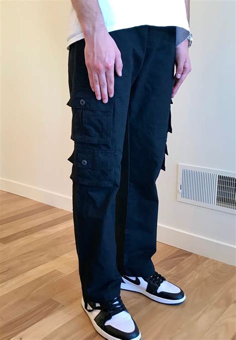 Vintage cargo pants black | Etsy