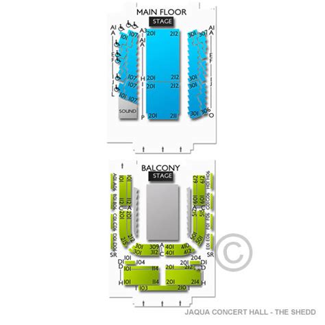 The Shedd Eugene Seating Chart: A Visual Reference of Charts | Chart Master