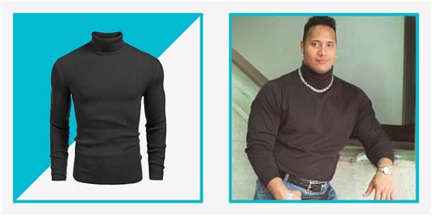 The Rock's '90s Turtleneck Is the Easiest and Best Halloween Costume