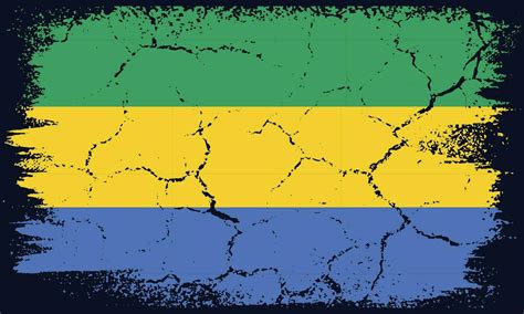 Free Vector Flat Design Grunge Gabon Flag Background 29593556 Vector ...