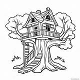 Treehouse Coloring Page 12380 9710 sketch template