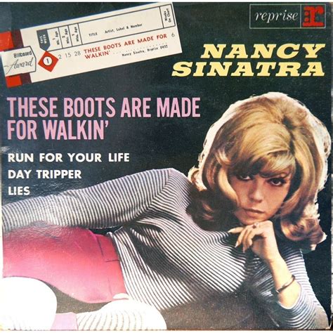 Nancy Sinatra - EP - These boots are made for walkin' / Run for your life - Day Tripper / Lies ...