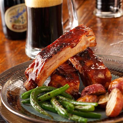 Barbecued Ribs with Beer Recipe | Taste of Home