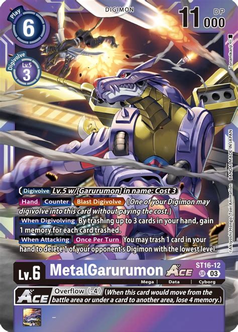 MetalGarurumon ACE (Box Topper) - Versus Royal Knights - Digimon Card Game