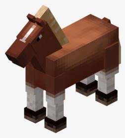 Minecraft Clipart Minecraft Horse - Minecraft Horse And Steve, HD Png Download - kindpng