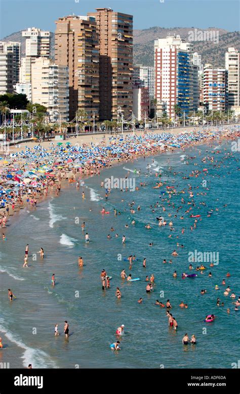 Benidorm Playa Levante, Spain Stock Photo - Alamy