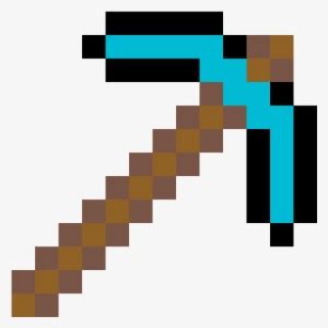 Diamond Pickaxe Pixel Art