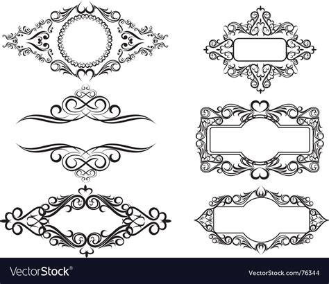 Vintage frames Royalty Free Vector Image - VectorStock