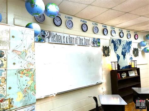 Middle School World History Classroom: Inspiration for a small and windowless classroom ...