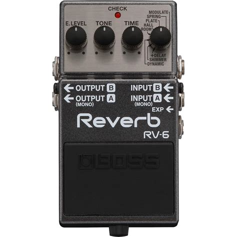 BOSS RV-6 Digital Delay/Reverb Guitar Effects Pedal | Guitar Center