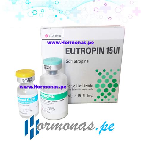 Eutropin 15UI - Somatotropina - Hormona de Crecimiento