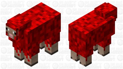 Red sheep Minecraft Mob Skin