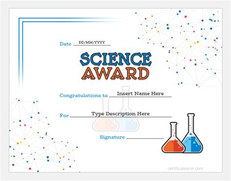 Science Award Certificate Templates | Professional Certificate Templates