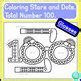 100th Day of School Activities Glasses, 100 Day Glasses Template Craft Coloring