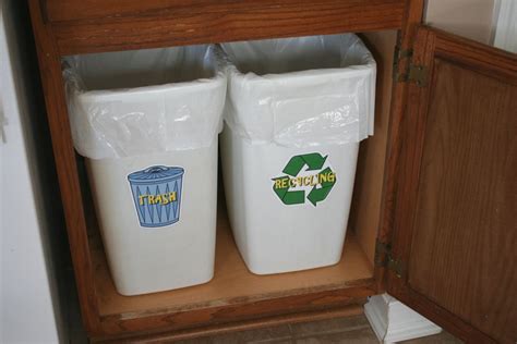 Labels for the trash and recycling cans | Recycle trash, Recycling ...