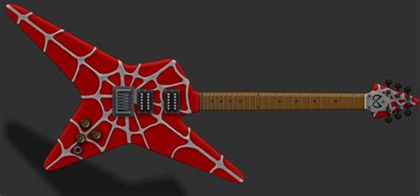 Spiderpunk Guitar 3D model 3D printable | CGTrader