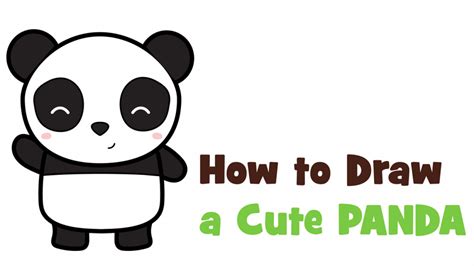 Panda Face Drawing For Kids