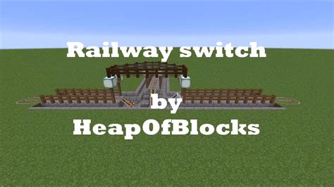 Minecraft Railway Switch - Redstone tutorial - YouTube