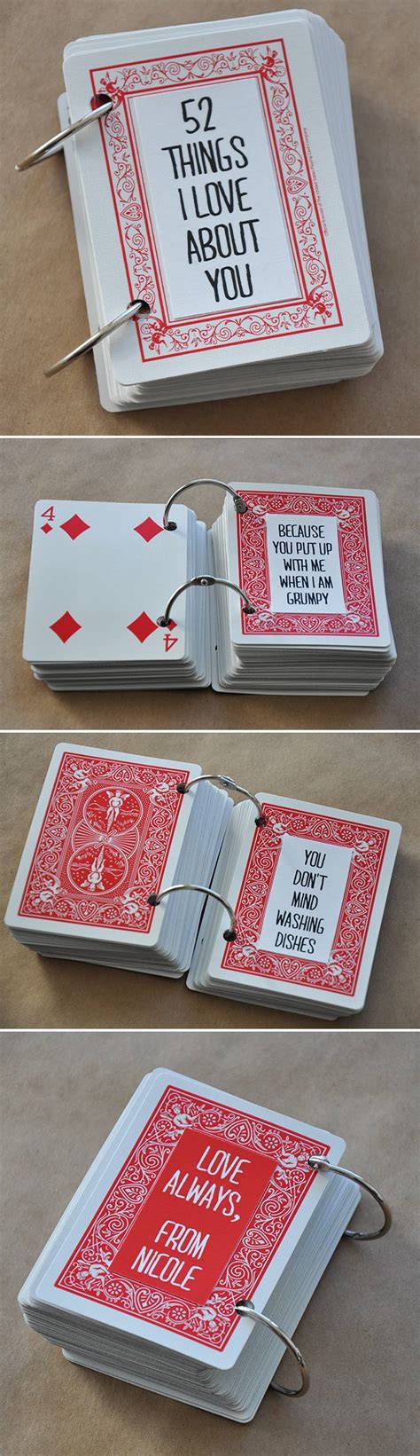 21 Things I Love About You Deck Of Cards Template