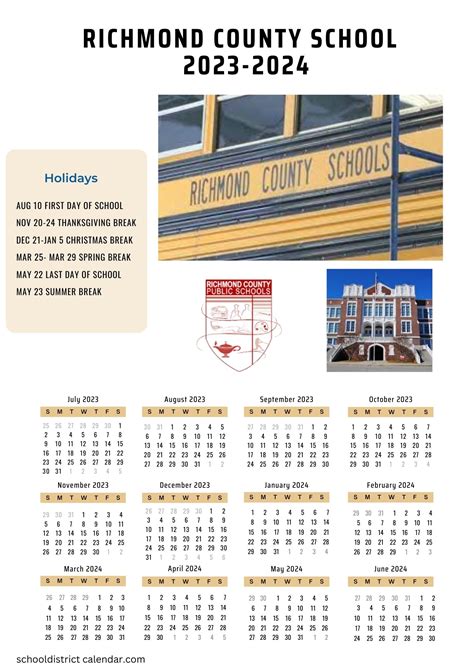 Richmond County Schools Calendar Holidays 2023-2024