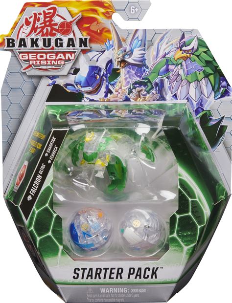 Bakugan Starter Pack 3-Pack, Diamond Falcron Ultra, Geogan Rising ...