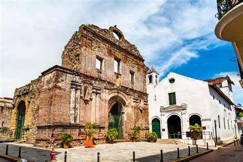 Convent of Santo Domingo at Casco Viejo in Panama City Stock Image ...