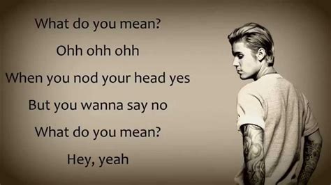 Justin Bieber What Do You Mean? Lyrics - YouTube