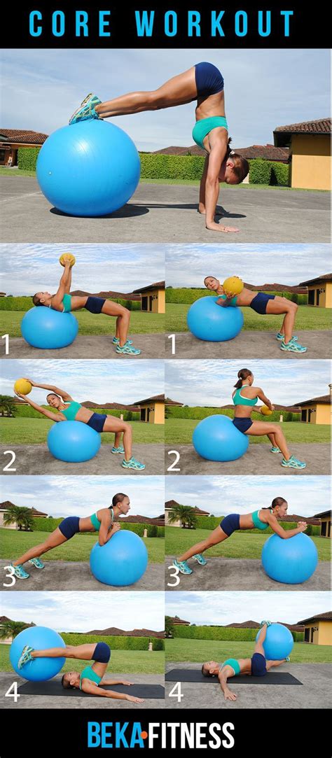 Swiss Ball Core Workout--I can totally see myself doing that handstand ...