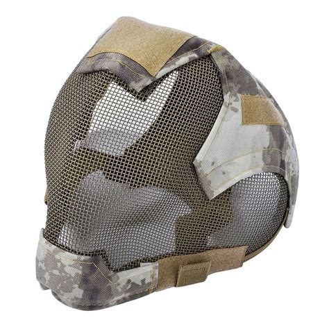 Outdoor Airsoft Mask protective full face fencing Steel Mesh mask-in ...