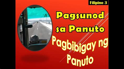 Ano Ang Kahalagahan Ng Pagsunod Ng Panuto - nasaan kahalagahan