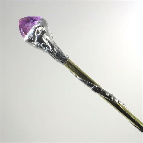 Amethyst Crystal Wand Pagan Wiccan Magic Wand Witch Wizzard | Etsy