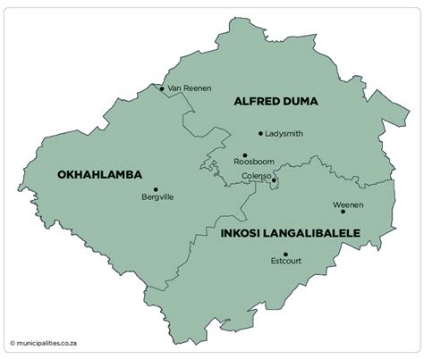 Okhahlamba Local Municipality - Map