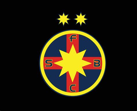 Steaua Bucarest Club Symbol Logo Romania League Football Abstract ...