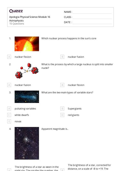 50+ Physical Science worksheets for 7th Grade on Quizizz | Free & Printable