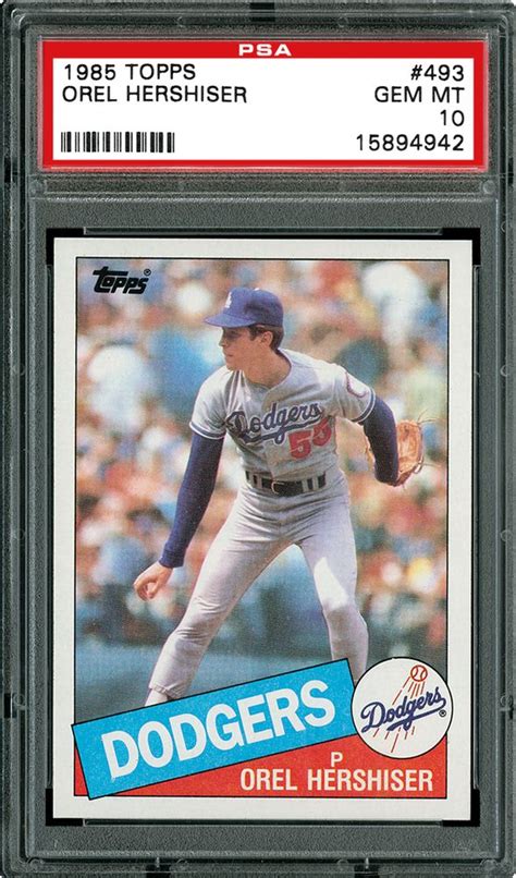 Auction Prices Realized Baseball Cards 1985 TOPPS Orel Hershiser Summary