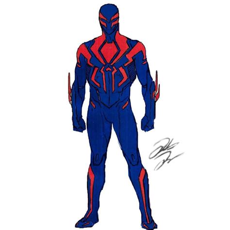 Spectacular Designs on Instagram: “Spider-man 2099 (traditional color/compared to the original ...