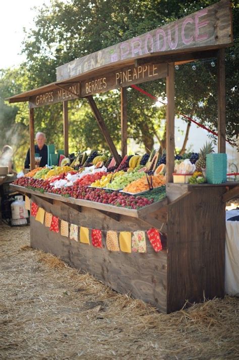 Farmer’s Market Wedding at Parker Ranch | Farmers market booth, Farmers ...