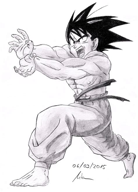 Son Goku Kamehameha ( Dragonball ) by Robert-Marten on DeviantArt