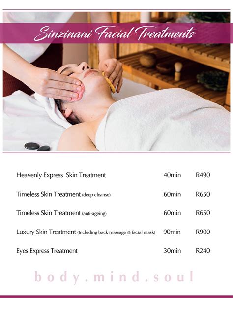 Treatment and Packages at Sinzinani Spa Treatments and Luxurious packages, Thaba Eco Hotel ...