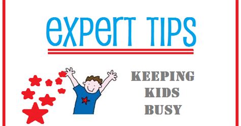 Expert Tips: Keeping Kids Busy