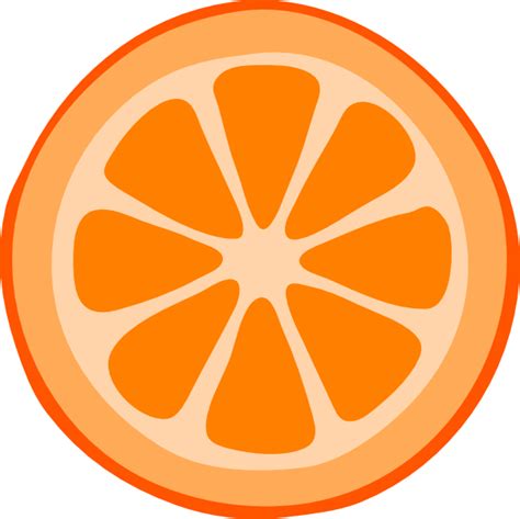 Orange Slice Cartoon