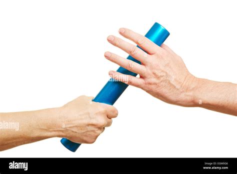 Relay race exchange baton hi-res stock photography and images - Alamy