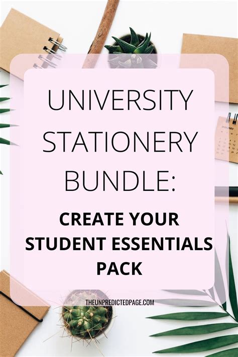 University Stationery bundle: Student Essentials Packs | University ...