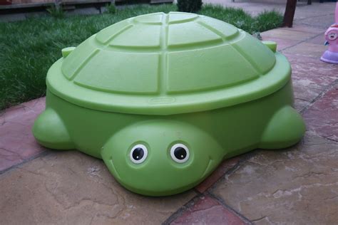 Kids Outdoor Play Ideas Little Tikes Turtle Sandbox Review | Little ...