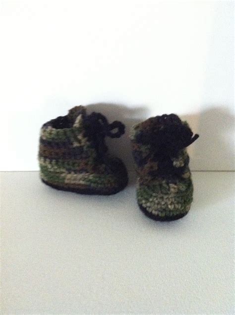 BABY CROCS - CAMO - Nana's Crochet Shoppe