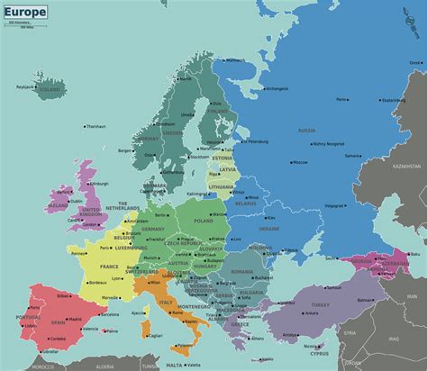 Europe Regions 1 • Mapsof.net