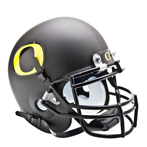 Oregon Ducks NCAA Authentic Mini 1-4 Size Helmet (Alternate Black w- GD ...