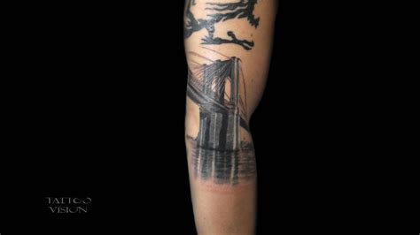 Brooklyn Bridge in progress Brooklyn Bridge, Watercolor Tattoo, Progress, Tattoos, Tatuajes ...